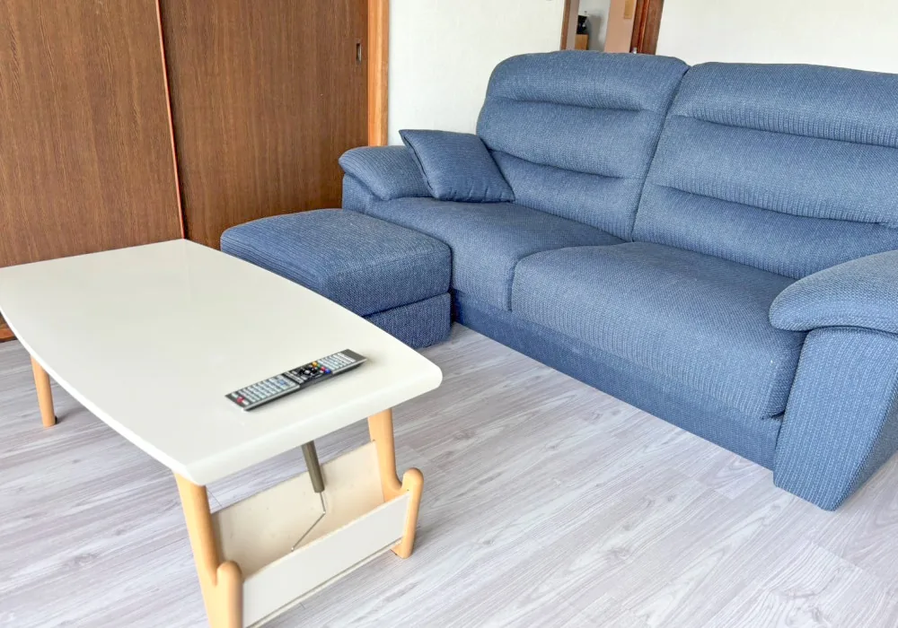 Living room with ocean view — private vacation home Japan